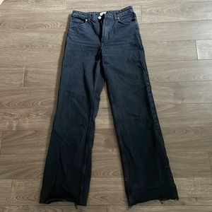 Zara high rise wide leg jeans